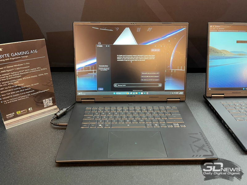 Репортаж со стенда GIGABYTE на выставке Computex 2025: геймерские ноутбуки и мощные компьютеры для ИИ и игр