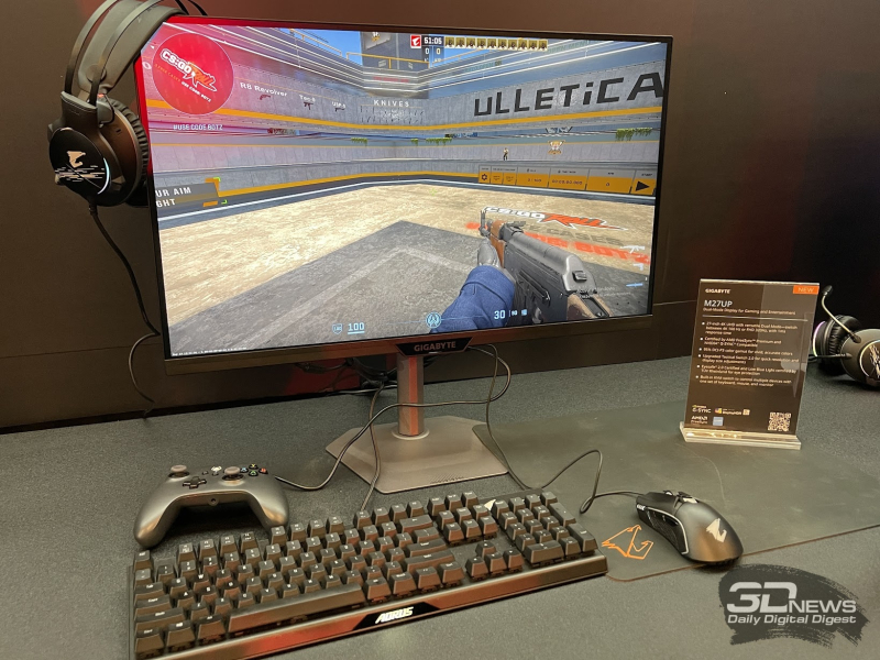 Репортаж со стенда GIGABYTE на выставке Computex 2025: геймерские мониторы