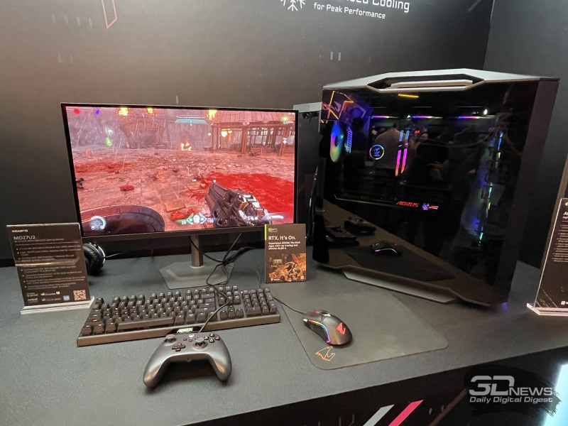 Репортаж со стенда GIGABYTE на выставке Computex 2025: геймерские мониторы